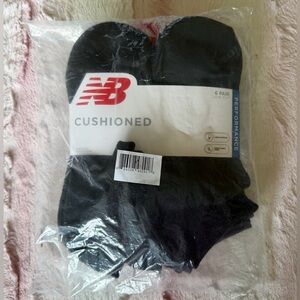 New Balance Black Low-Cut Cushioned Socks - 6 Pack